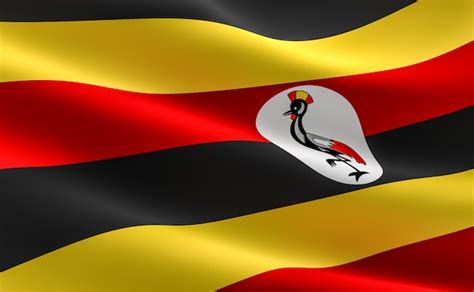 Uganda Flag Waving