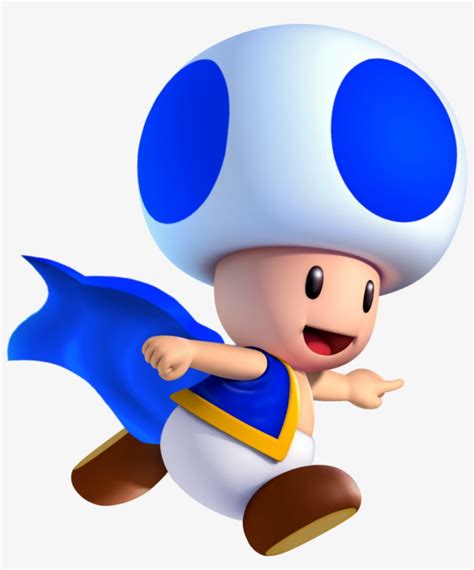 Mushroom Clipart Mario Toad - Mario Kart Blue Toad - Free Transparent ...