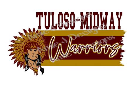 Tuloso-midway Warriors Jagged Mascot Kentucky PNG (Instant Download) - Etsy