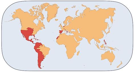 The Former Spanish Colonies - WorldAtlas