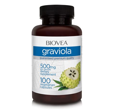 Graviola 500mg 100 Capsules | BIOVEA | Dietary Supplements