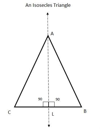 How many lines of symmetry are there for an isosceles triangle?A. 1B ...