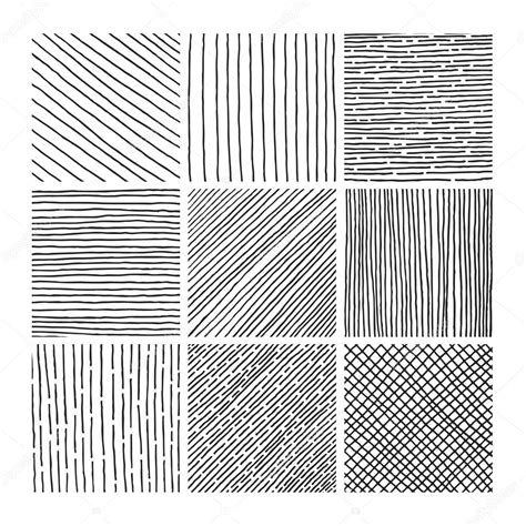 Vector collection ink hand drawn hatch texture Stock Vector Image by ...