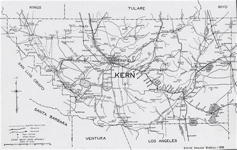 Kern County 1916 Map - Bakersfield Ca • mappery