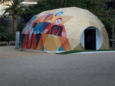 14m x 8m Temporary Cinema Tunnel Shaped Dome | Dome building, Geodesic ...