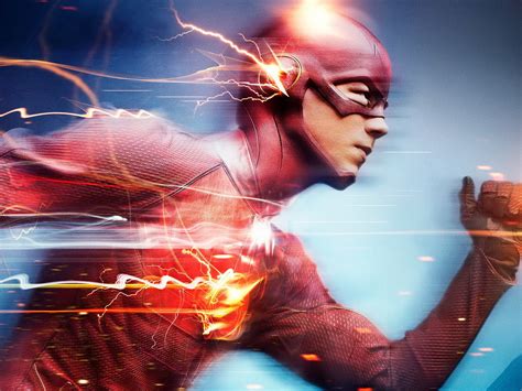 The Flash running illustration HD wallpaper | Wallpaper Flare