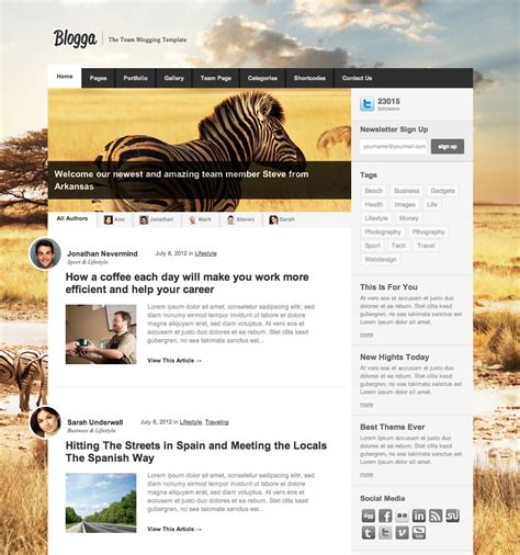 WordPress Blog Templates 2024 - Rodi Vivian