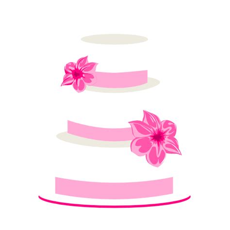 Pink Wedding Cake Clip Art at Clker.com - vector clip art online ...