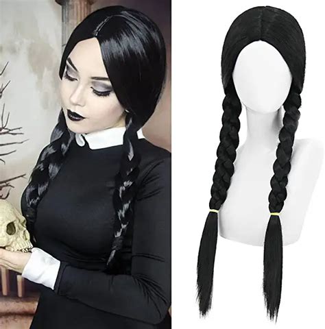 Wednesday Addams Costume Women in 2023 | Middle part hairstyles ...