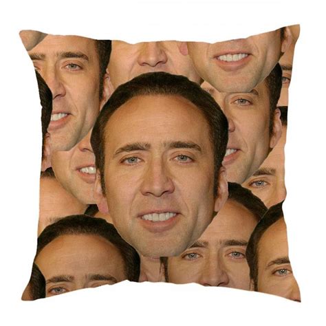 Nicolas Cage Face Swap Pillow Cover | Pillow Cover | Pinterest | Face ...