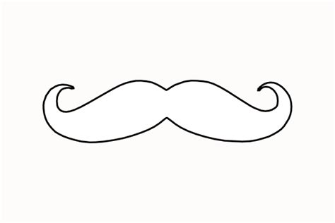 Bold White Mustache Clip Art at Clker.com - vector clip art online ...