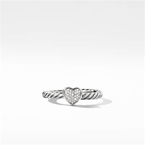 David Yurman Cable Collectibles Heart Ring with Diamonds – NAGI