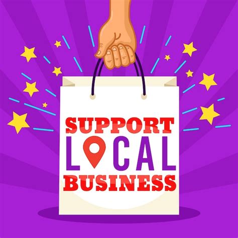 Support local business | Free Vector