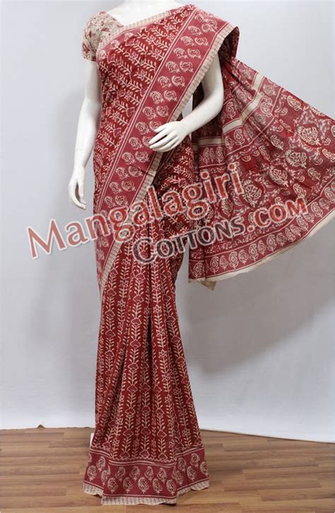 Mangalagiri Cotton Saree 00352 | Mangalagiri Cottons