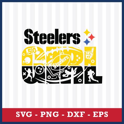 Steelers Girl Svg, Pittsburgh Steelers Svg, NFL Svg, Eps Dxf | Inspire ...