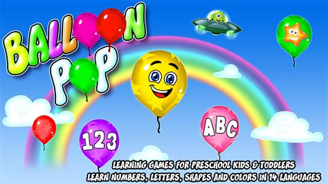 Balloon Pop - Learning Games for preschool Kids & Toddlers - Learn ...