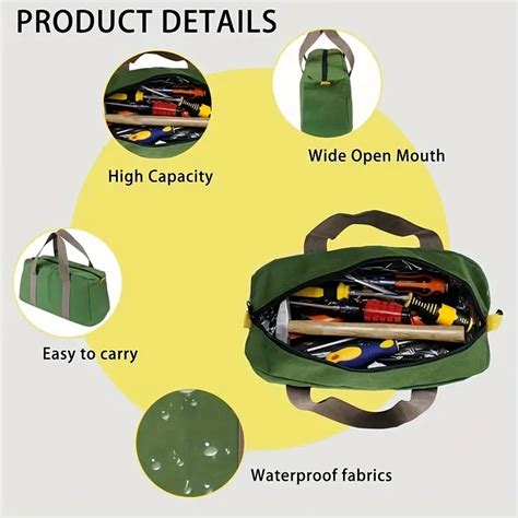 1pc 14 Tool Bag Organizer Heavy Duty Tool Bag Plumbing Tool Bag ...