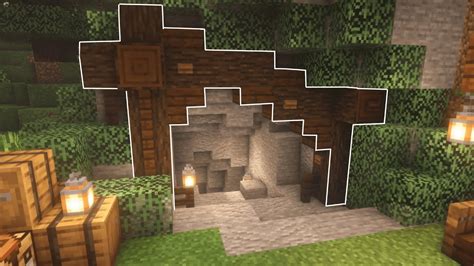 Minecraft: EASY CAVE ENTRANCE - Tutorial - YouTube