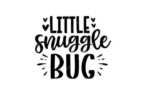 Premium Vector | Little snuggle bug design