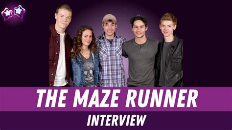 The Maze Runner Cast Interview with Will Poulter, Kaya Scodelario ...