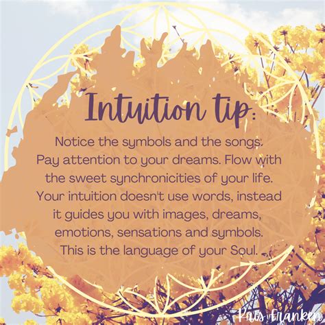 Intuition Tip - signs, symbols & synchronicity 🌼 | Intuition, Learn ...