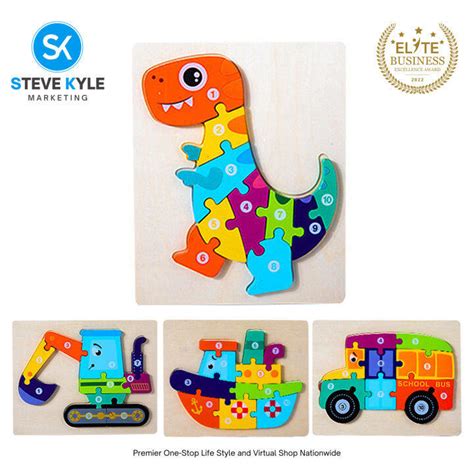 Wooden Puzzle Children's Educational Toys Non-toxic Relieve Stress ...