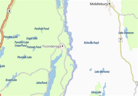 MICHELIN Fort Ticonderoga map - ViaMichelin