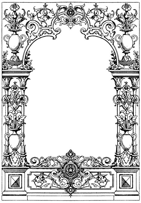 Border Typographical Frame | ClipArt ETC