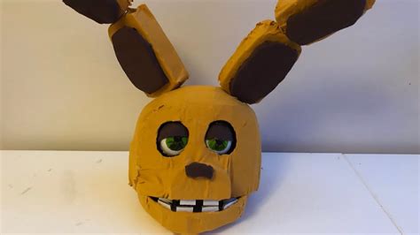 How to make your own spring bonnie mask (FNaF) Remake springbonnie part ...