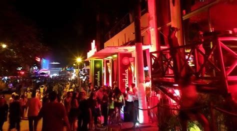 Nightlife in the Strip in Puerto Del Carmen Lanzarote Spain