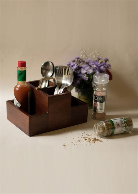 Get Wooden Condiment Stand Small at ₹ 1075 | LBB Shop