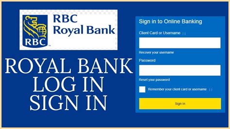 ROYAL BANK (RBC) ONLINE BANKING SIGN IN (Quick Tutorial) | RBCROYALBANK ...