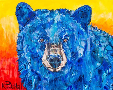 Bear Painting Abstract Animal Art | Kent Paulette