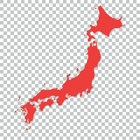 Japan Vector Map on isolated background 26161240 Vector Art at Vecteezy