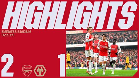 HIGHLIGHTS | Arsenal vs Wolverhampton Wanderers (2-1) | Saka and ...