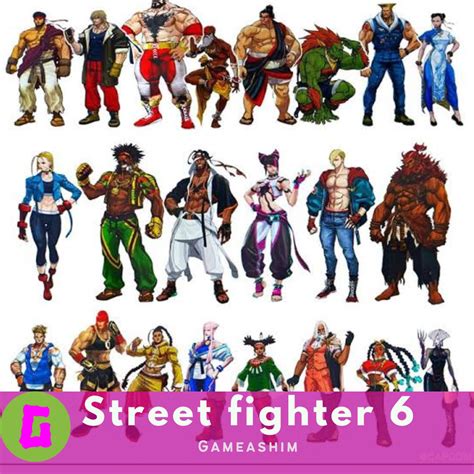 Street Fighter 1 Characters