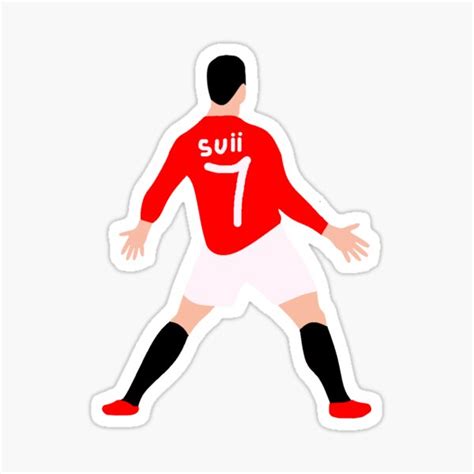 "Ronaldo Manchester United Kit" Sticker for Sale by Swallace14 | Redbubble