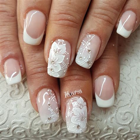 Pin by Maria Bastira on Maria_nails | Lace nails, Bridal nail art, Lace ...