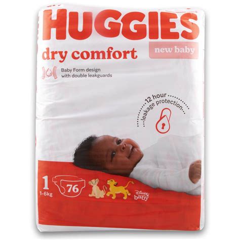 Dry Comfort New Baby Diapers Size 1 Value Pack - 76 Diapers | Cosmetic ...