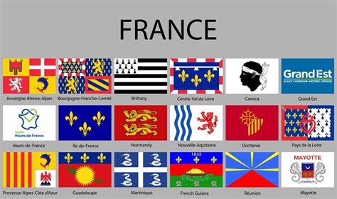 all Flags regions of France. 21847672 Vector Art at Vecteezy