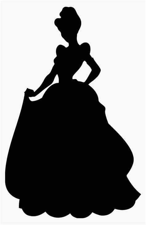 Clip Art Cinderella Silhouette Png - Cinderella Disney Princess ...