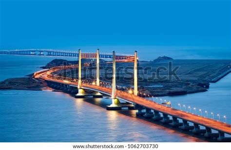 Shanghai Donghai Bridge Architectural Scenery Stock Photo 1062703730 ...