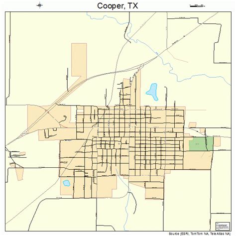 Cooper Texas Street Map 4816564