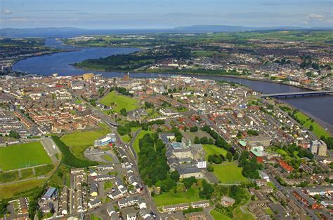 Derry Harbor in Derry, County Derry, Northern coast, Ireland - harbor ...