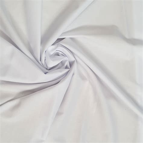 WHITE COMBED COTTON LAWN FABRIC * 100% Cotton * Dressmaking * 145cm ...