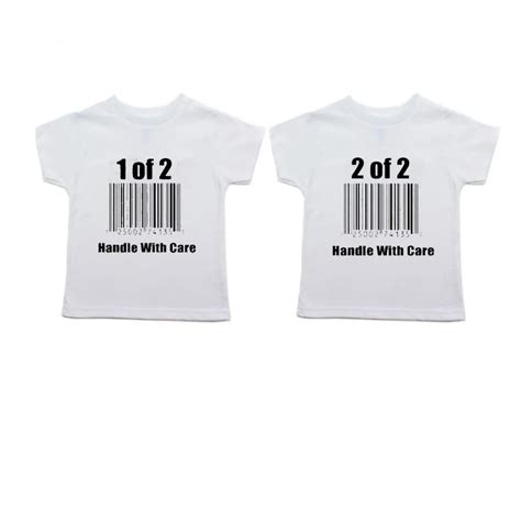 Twin Baby Tshirt and Bodysuits 1 of 2 2 of 2 Twins Boys Girls First ...