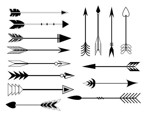 Arrow Clip art Set in Vector | Illustrations ~ Creative Market