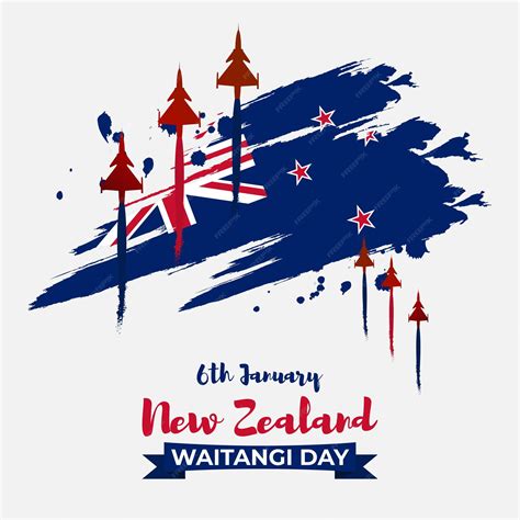 Premium Vector | Vector illustration of new zealand happy waitangi day