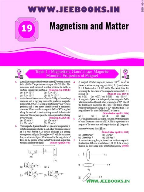 Magnetism and Matter | PDF | Magnet | Magnetization