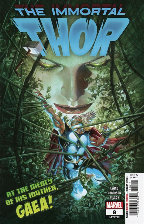 IMMORTAL THOR #8 NM ALEX ROSS AVENGERS LOKI ODIN MOTHER GAEA MARVEL ...